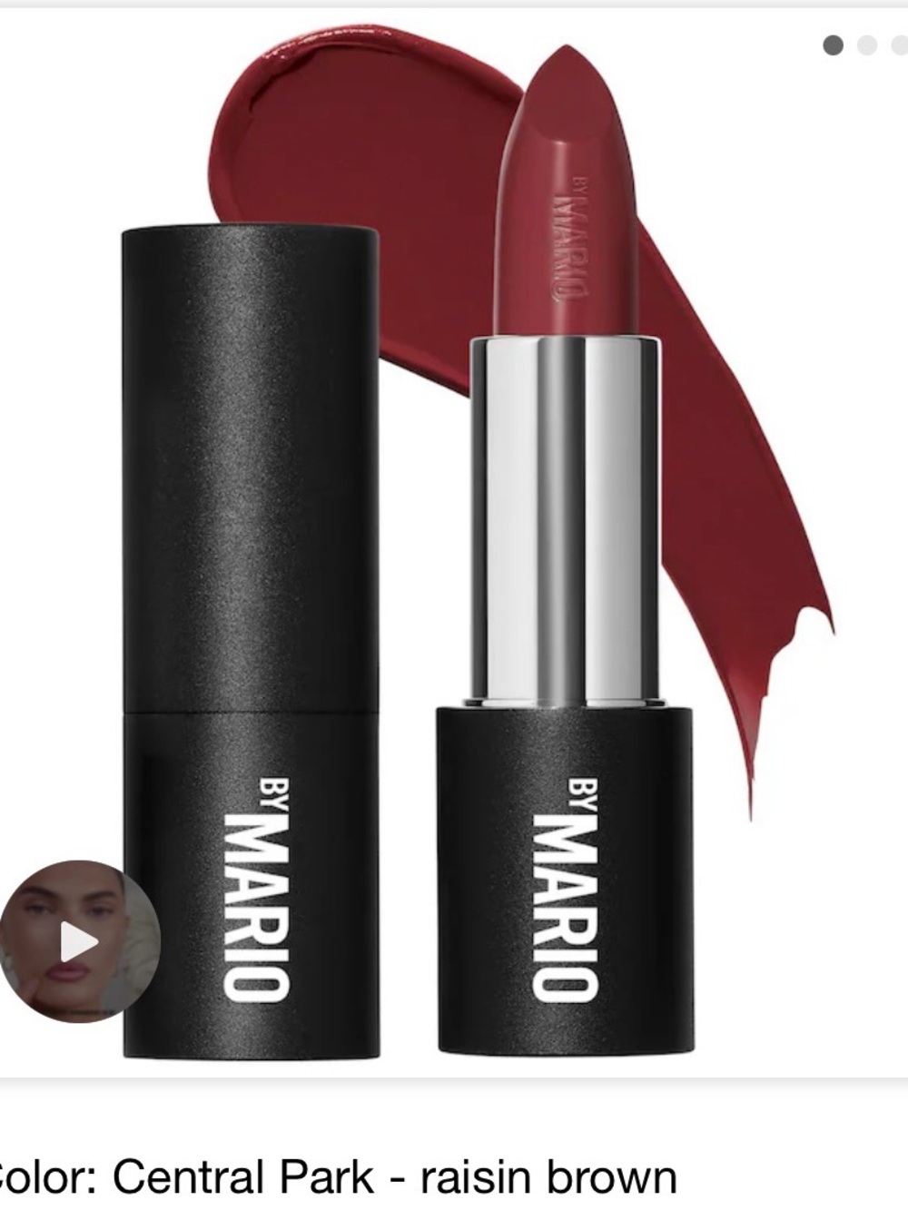 Makeup By Mario Central Park Raisin Brown Matte Lipstick